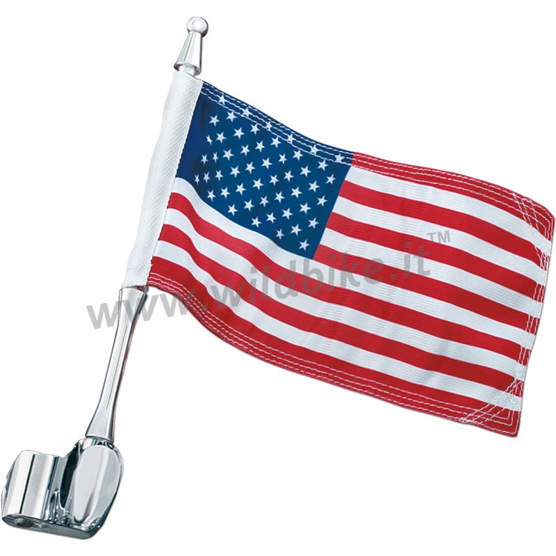 AMERIKANISCHE FLAGGE AUKTION MIT ANTENNENHALTERUNG MOTORRAD