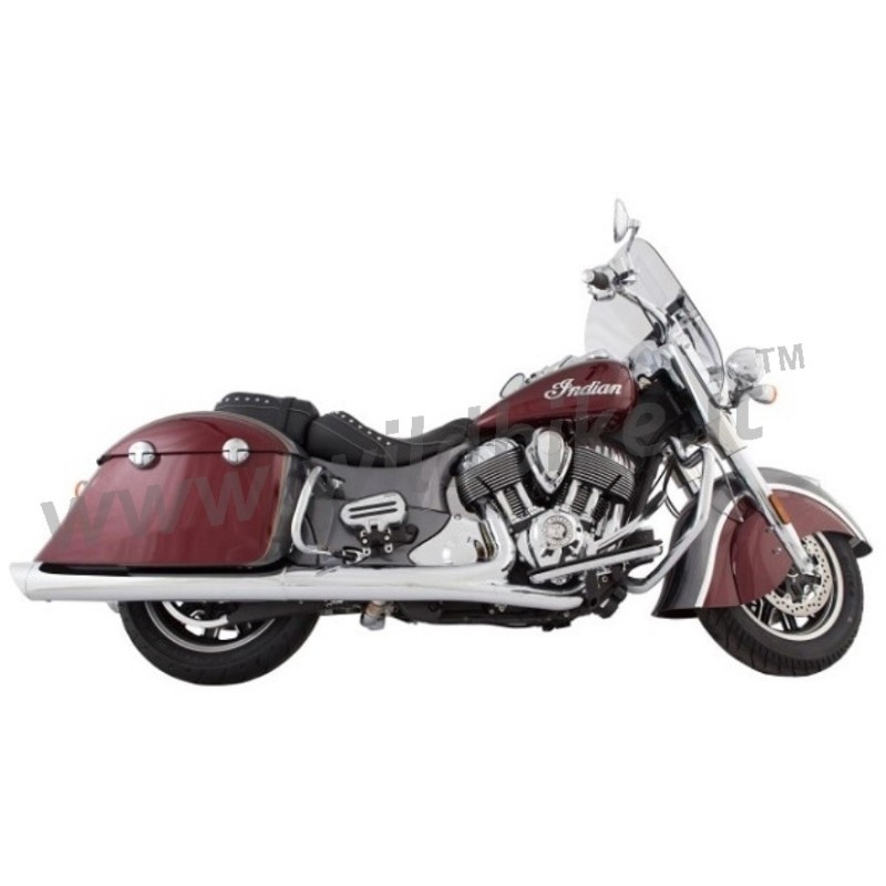 EXHAUST MUFFLERS TAB PERFORMANCE SLIP-ON 4" B.A.M. CHROME INDIAN TOURING 14-22