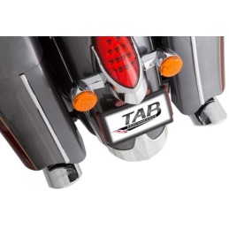 EXHAUST MUFFLERS TAB PERFORMANCE SLIP-ON 4" B.A.M. CHROME INDIAN TOURING 14-22