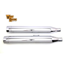 AUSPUFFANLAGEN SLIP-ON LONG CANNON CHROM HARLEY DAVIDSON SOFTAIL 2018-24