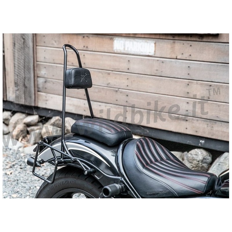 DOSSIER SISSYBAR COMPLETE NOIR POUR HONDA CMX 1100 ABS REBEL