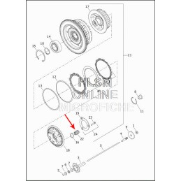 KIT RESSORTS D'EMBRAYAGE OEM 37000270A HARLEY DAVIDSON SOFTAIL M-EIGHT 18-22
