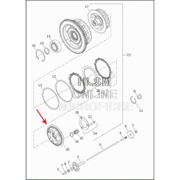 PLAQUE DE PRESSION D'EMBRAYAGE OEM 37000240 HARLEY DAVIDSON SOFTAIL M-EIGHT 18-22