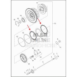 KIT DISQUES D'EMBRAYAGE ALTO G3 CARBON HARLEY DAVIDSON SOFTAIL M-EIGHT 18-22