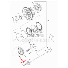 KIT CUSCINETTI ESTRAIBILI FRIZIONE HARLEY DAVIDSON SOFTAIL M-EIGHT 18-22