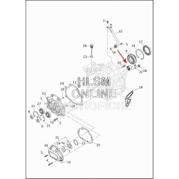 LAGER DER VORGELEGEWELLE OEM 8963 HARLEY DAVIDSON SOFTAIL TOURING M-EIGHT 18-22