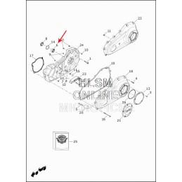 ROULEMENT D'ARBRE PRIMAIRE INTÉRIEUR OEM 9231 HARLEY DAVIDSON SOFTAIL TOURING M-EIGHT 18-22