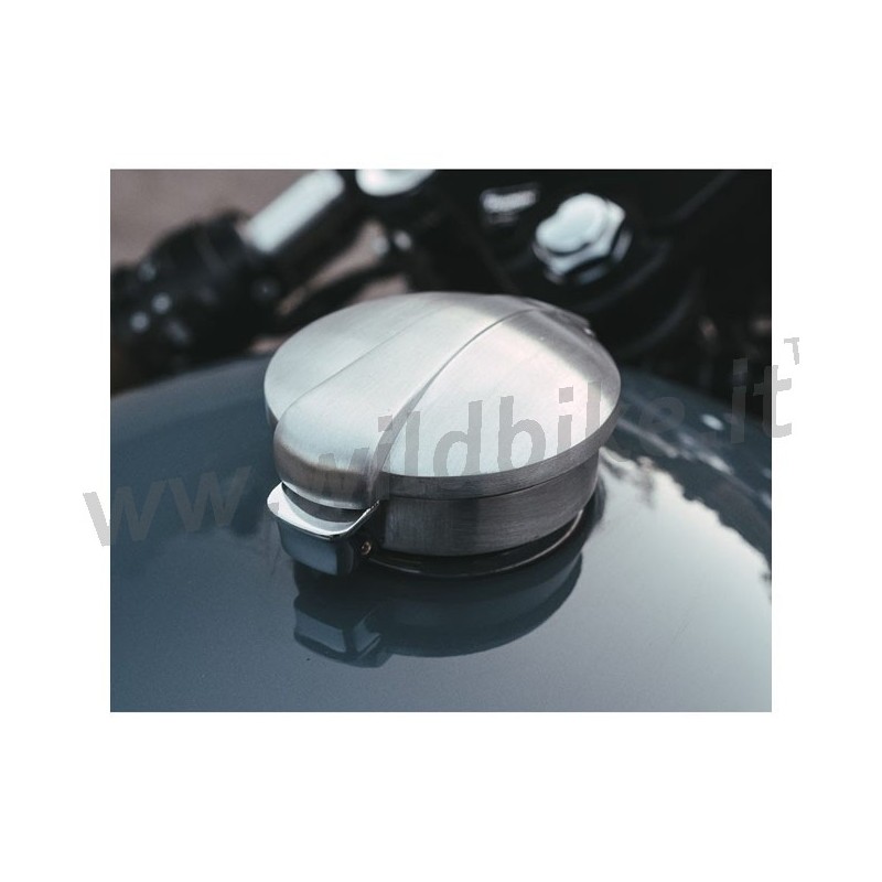 BOUCHON DE RÉSERVOIR ALUMINIUM BROSSÉ MONZA STYLE HARLEY DAVIDSON XL SPORTSTER 1996-2022