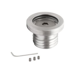 BOUCHON DE RÉSERVOIR ALUMINIUM BROSSÉ MONZA STYLE HARLEY DAVIDSON XL SPORTSTER 1996-2022