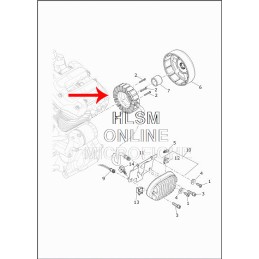 ALTERNATOR STATOR HIGH PERF 48 AMPH OEM 29900042A HARLEY DAVIDSON SOFTAIL 2018-25