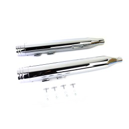 POTS D'ECHAPPEMENTS SLIP-ON 4" TWO RING CHROME HARLEY DAVIDSON FLH/FLT TOURING 17-24