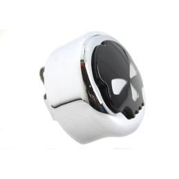 HORN COVER SKULL CHROME FOR HARLEY DAVIDSON XL SPORTSTER AND TWIN CAM