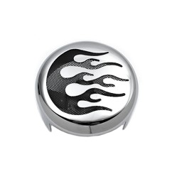 COPRI CLACSON CON FIAMMA CROMATO PER HARLEY DAVIDSON TWIN CAM 99-17