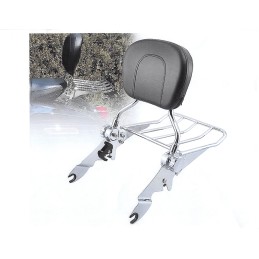 CHROME SISSY BAR AND RACK HARLEY DAVIDSON FLTR ROAD GLIDE 09-22