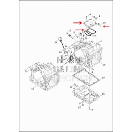 CHROME TRANSMISSION TOP COVER KIT HARLEY DAVIDSON SOFTAIL M-EIGHT 18-22
