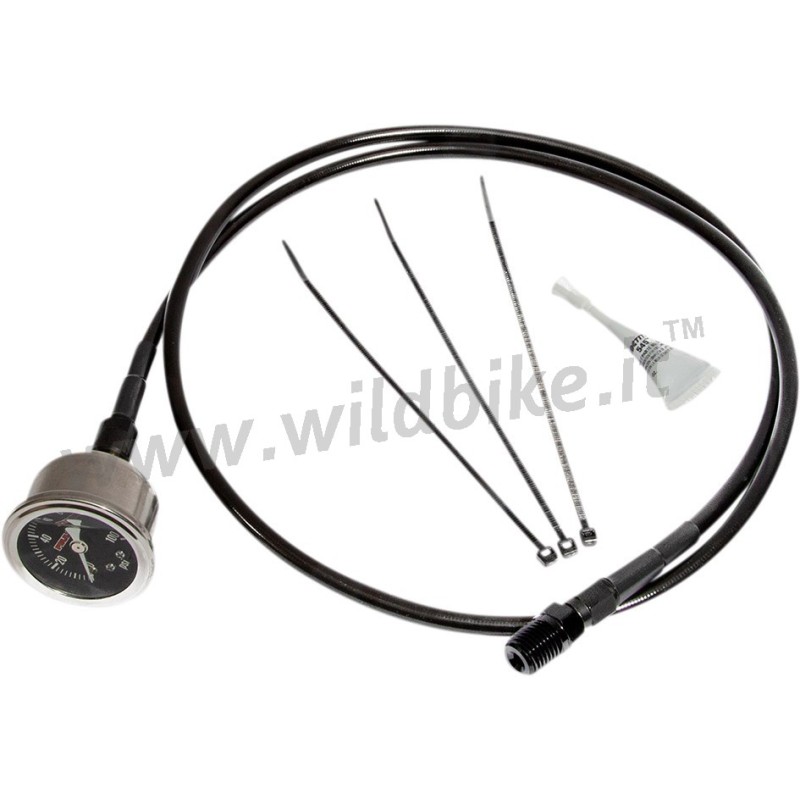 MANOMETRO PRESSIONE OLIO IN KIT NERO/CROMATO HARLEY DAVIDSON SOFTAIL M-EIGHT 18-22