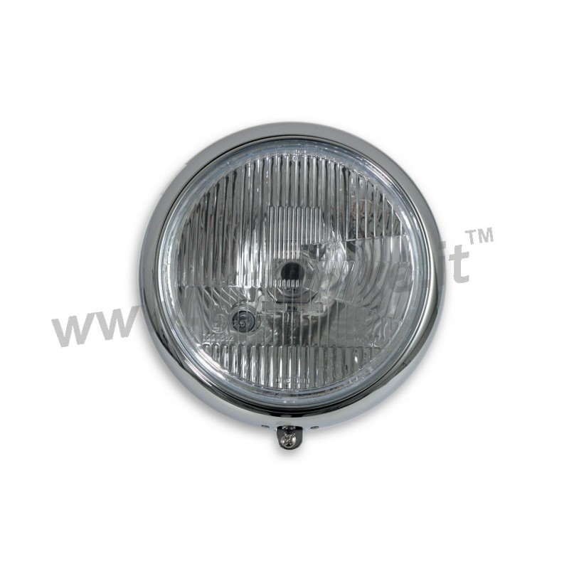 FARO CENTRALE GRANDE CROMATO 7"/180 MM. MOTO CUSTOM E HARLEY