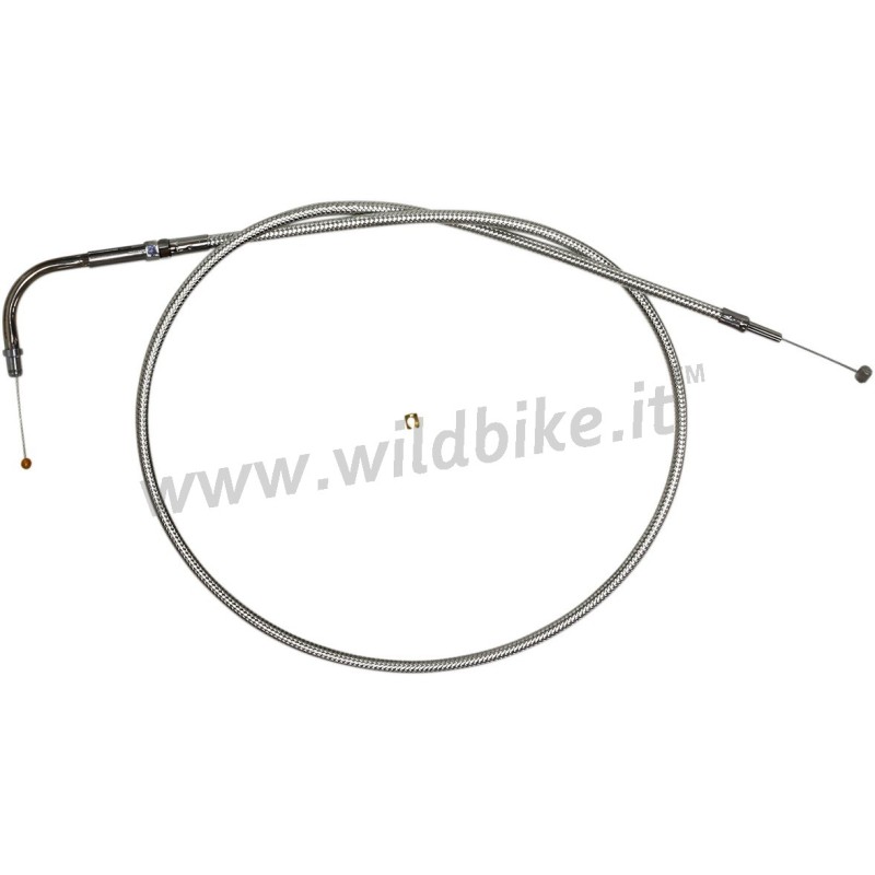 CAVO ACCELLERATORE GAS IN ACCIAIO CHROMITE 51,5 "131 CM HARLEY DAVIDSON TWIN CAM 96-17