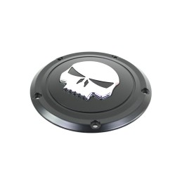 COPERCHIO FRIZIONE SKULL 3D CROMO/NERO HARLEY DAVIDSON FLH/FLT TOURING 16-22