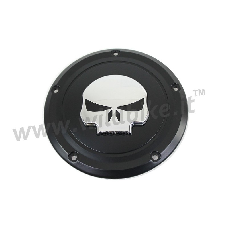 ABDECKUNG KUPPLUNGS SKULL 3D CHROM/SCHWARZ HARLEY DAVIDSON FLH/FLT TOURING 16-22