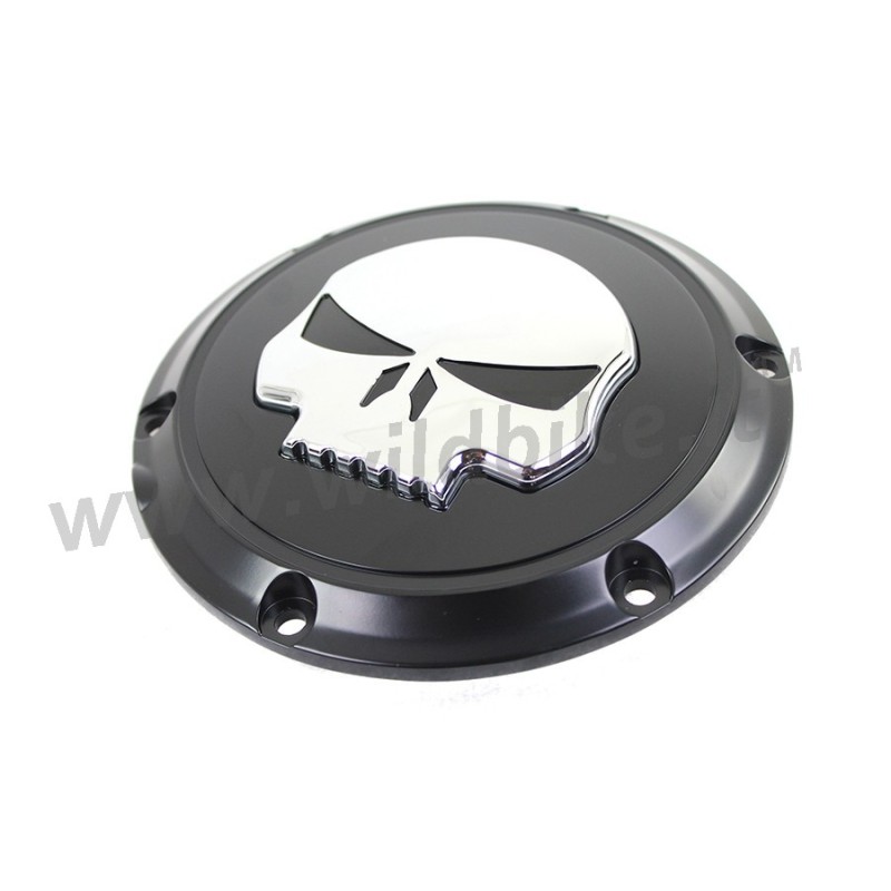 ABDECKUNG KUPPLUNG SKULL 3D CHROM/SCHWARZ HARLEY DAVIDSON XL SPORTSTER 04-21