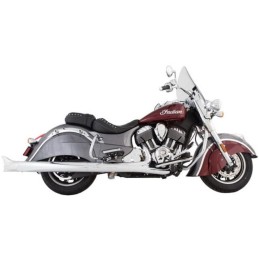 POT DÉCHAPPEMENTS TAB PERFORMANCE SLIP-ON 4" B.A.M. SOFT CHROME INDIAN TOURING 14-21