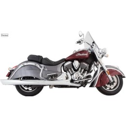 POT DÉCHAPPEMENTS TAB PERFORMANCE SLIP-ON 4" B.A.M. SOFT CHROME INDIAN TOURING 14-21