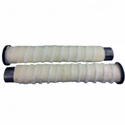 BLACK EXHAUST MUFFLERS TAB PERFORMANCE SLIP-ON 4" B.A.M. SOFT INDIAN TOURING 14-21