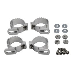 SET 45-50 MM WINDSCHUTZ GABELKLEMMEN 4 Stück QUARTER FAIRING HARLEY DAVIDSON