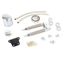 OIL COOLER DUAL CHROME HARLEY DAVIDSON XL SPORTSTER 2004-2013