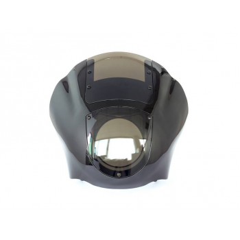 PARABREZZA CUPOLINO CLUB STYLE QUARTER FAIRING UNIVERSALE FUME' MOTO CUSTOM E HARLEY DAVIDSON