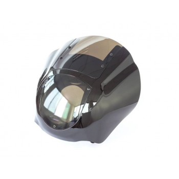 UNIVERSAL CLUB STYLE QUARTER FAIRING SMOKED FOR MOTO CUSTOM AND HARLEY DAVIDSON