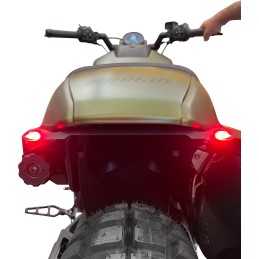BARRE DE FEUX ARRIERE LED MULTIFONCTION NOIRE HARLEY DAVIDSON RH 1250 S ABS SPORTSTER 21-24