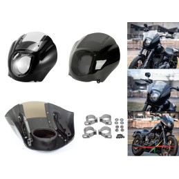 PARE-BRISE CARENAGE CLUB STYLE QUARTER FAIRING HARLEY DAVIDSON FXBB STREET BOB 18-22