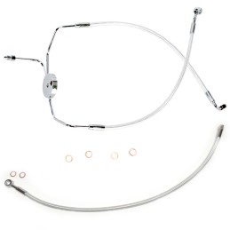 CABLE STANDARD KIT MAGNUM STAINLESS STEEL LINE FRONT BRAKE HARLEY DAVIDSON FLH FLT TOURING 1994-2007