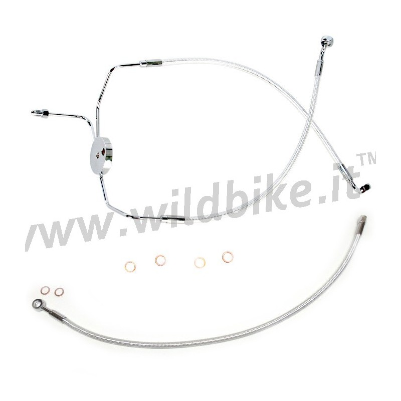 TUBI FRENI ANTERIORI AERONAUTICI KIT MAGNUM HARLEY DAVIDSON FLH FLT TOURING 1994-2007