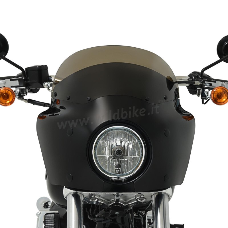 PARABREZZA SUPERIORE 7" 18 CM. CAFE FUME' PER CARENATURA ROAD WARRIOR FAIRING