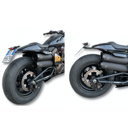 SCARICHI MARMITTE MCJ 2IN2 OMOLOGATI NERI HARLEY DAVIDSON RH 1250 S SPORTSTER 2021-2026