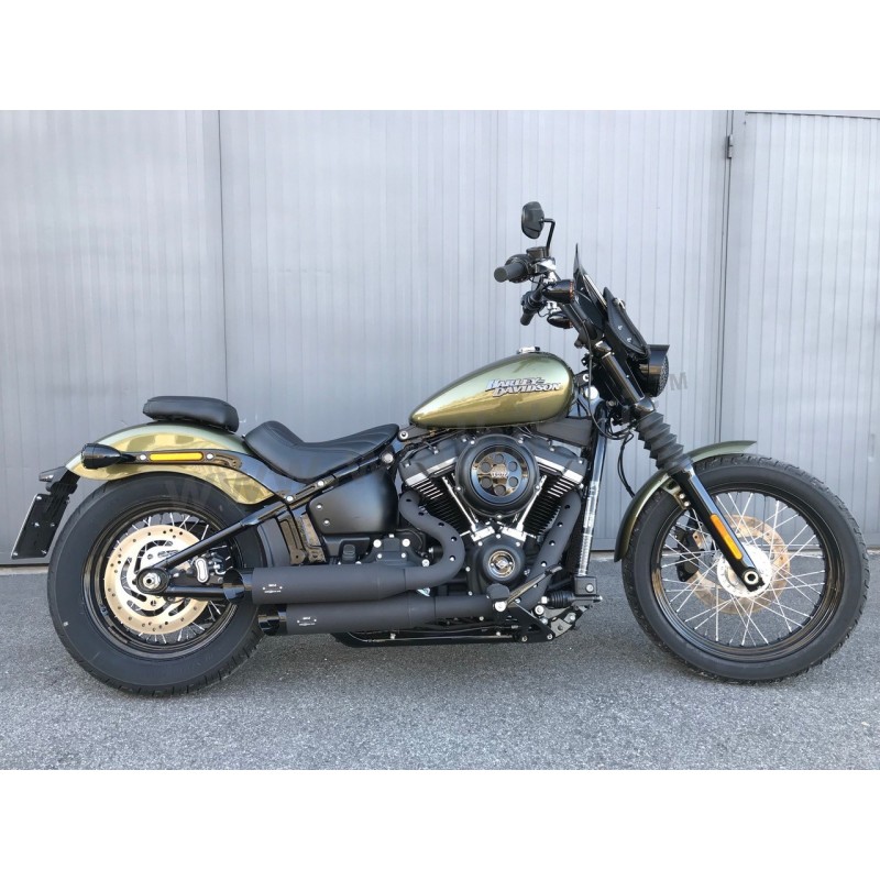 AUSPUFF MCJ BIG SHORT 90 EU ZUGELASSEN SCHWARZE HARLEY DAVIDSON SOFTAIL M-EIGHT 18-22