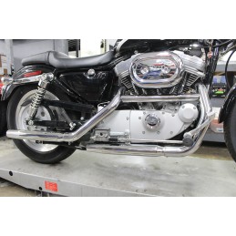 SILENCIEUX POT ÉCHAPPEMENTS 3" SLIP-ON TAPERED CHROME HARLEY DAVIDSON XL SPORTSTER 1986-2003