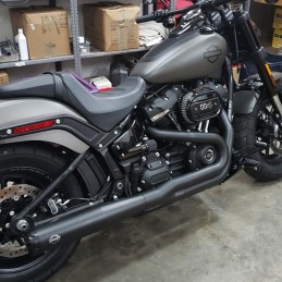 SCARICO 2IN1 S&S SUPERSTREET RACE NERO 550-0788 HARLEY DAVIDSON SOFTAIL M-EIGHT 18-20