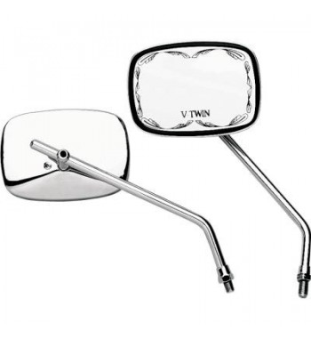 SPECCHIETTO RETTANGOLARE V-TWIN UNIVERSALE MOTO CUSTOM