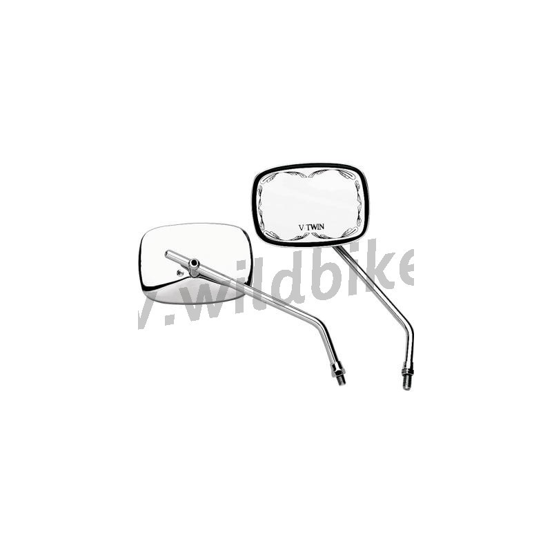 SPECCHIETTO RETTANGOLARE V-TWIN UNIVERSALE MOTO CUSTOM