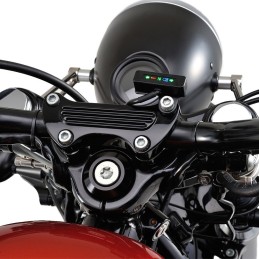 KIT NERO MICRO SPIE INDICATORI DAYTONA LED PER MOTO CUSTOM E HARLEY DAVIDSON