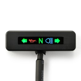 BLACK DAYTONA LED MICRO INDICATOR LIGHT KIT MOTORCYCLE CUSTOM AND HARLEY DAVIDSON