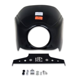 PARE-BRISE FAIRING KILLER CUSTOM NOIR HARLEY DAVIDSON SOFTAIL FXBB STREET BOB 2018-2024