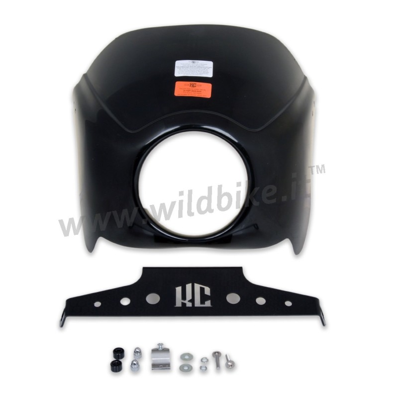 WINDSHIELD FAIRING KILLER CUSTOM BLACK HARLEY DAVIDSON SOFTAIL FXBB STREET BOB 2018-2024
