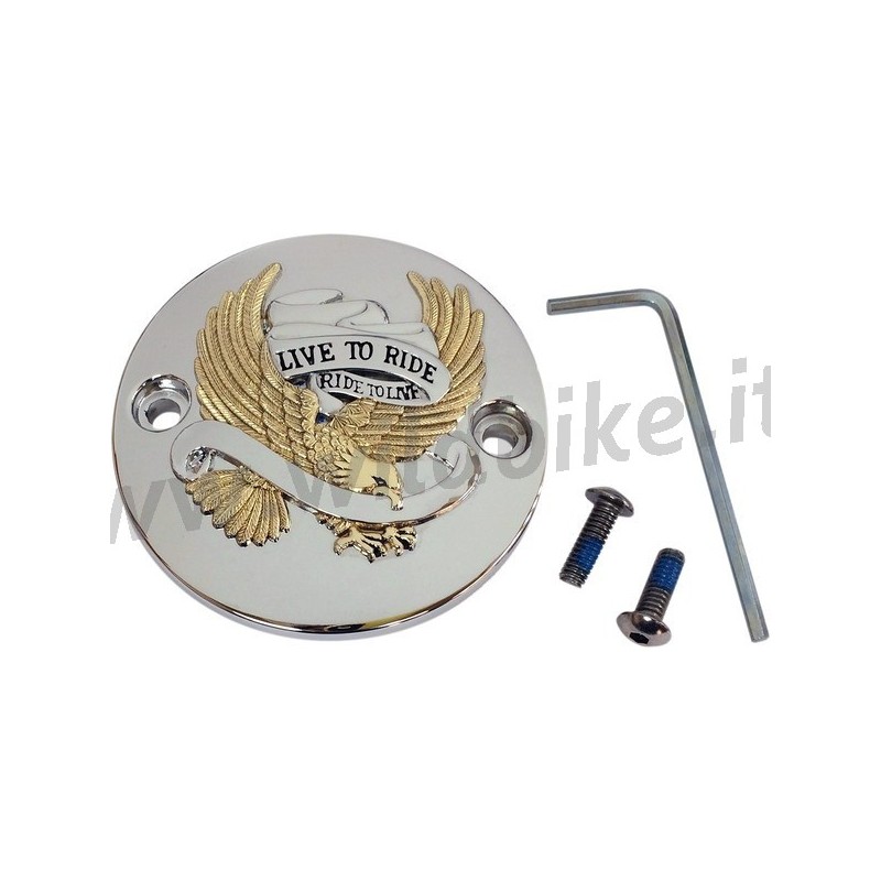GOLD STÖSSEL-INSPEKTIONSABDECKUNG LTR HARLEY DAVIDSON SOFTAIL UND TOURING M-EIGHT 18-23
