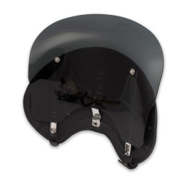 PARABREZZA CUPOLINO NERO IN PELLE MCJ PER HARLEY DAVIDSON XL SPORTSTER 96-21