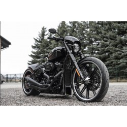 CACHES DE FOURCHE COMPLETS AGGRESSOR NOIR HARLEY DAVIDSON SOFTAIL FXBR BREAKOUT 2018-2026